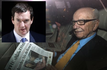 Labour puts pressure on George Osborne to reveal contact with Rupert Murdoch around time of BBC cuts announcement